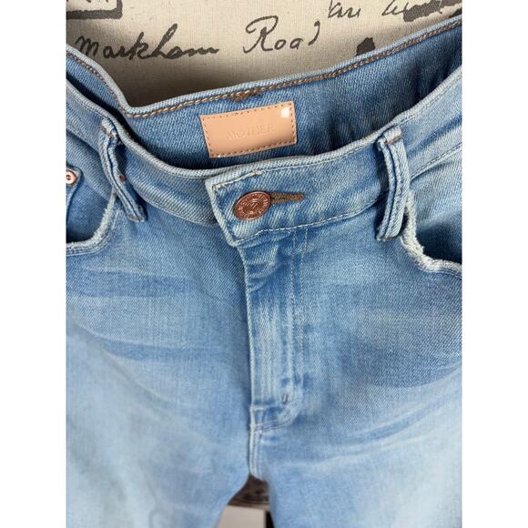 B75 Mother Jeans The Weekender Fray Womens 32 California Cruiser Boho Y2K Baddie - Picture 8 of 13